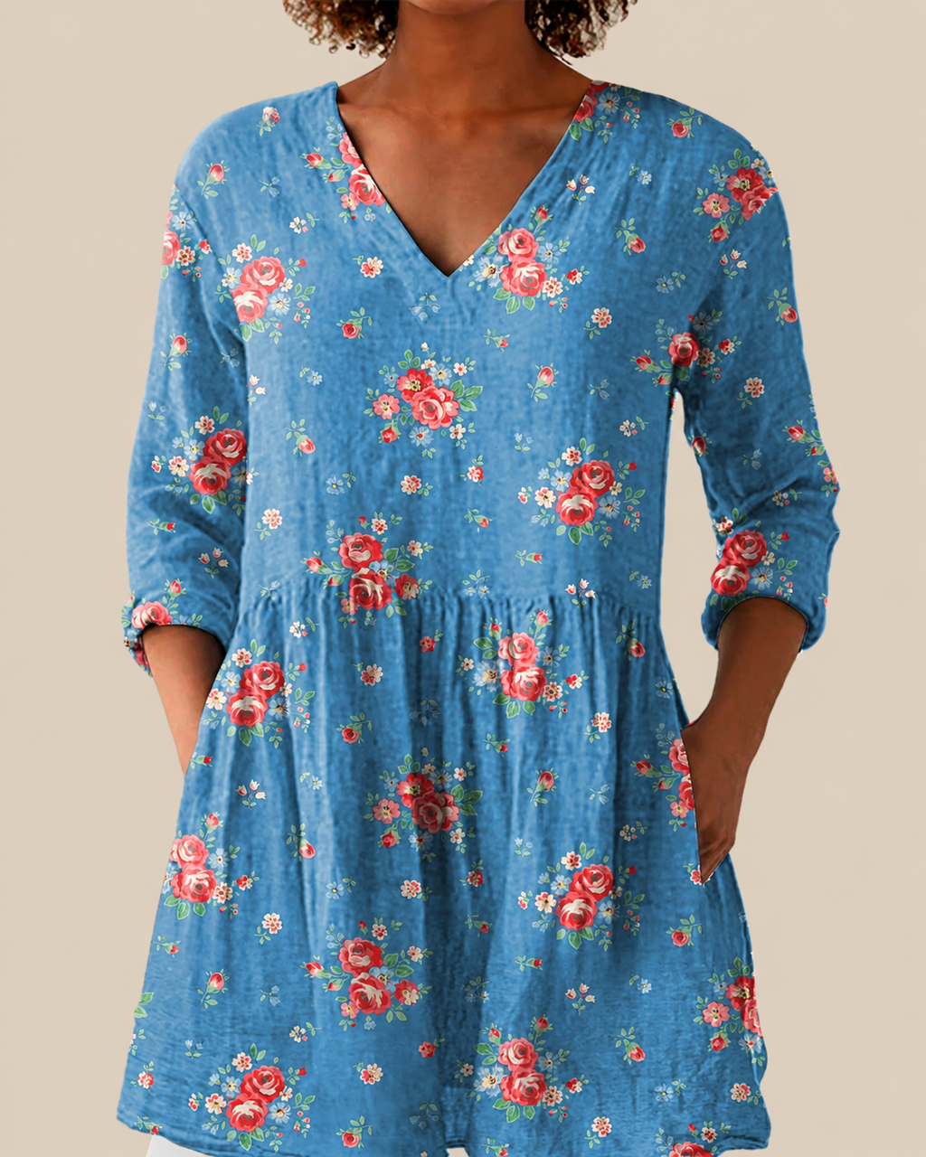 Ayla - Blusa larga con estampado