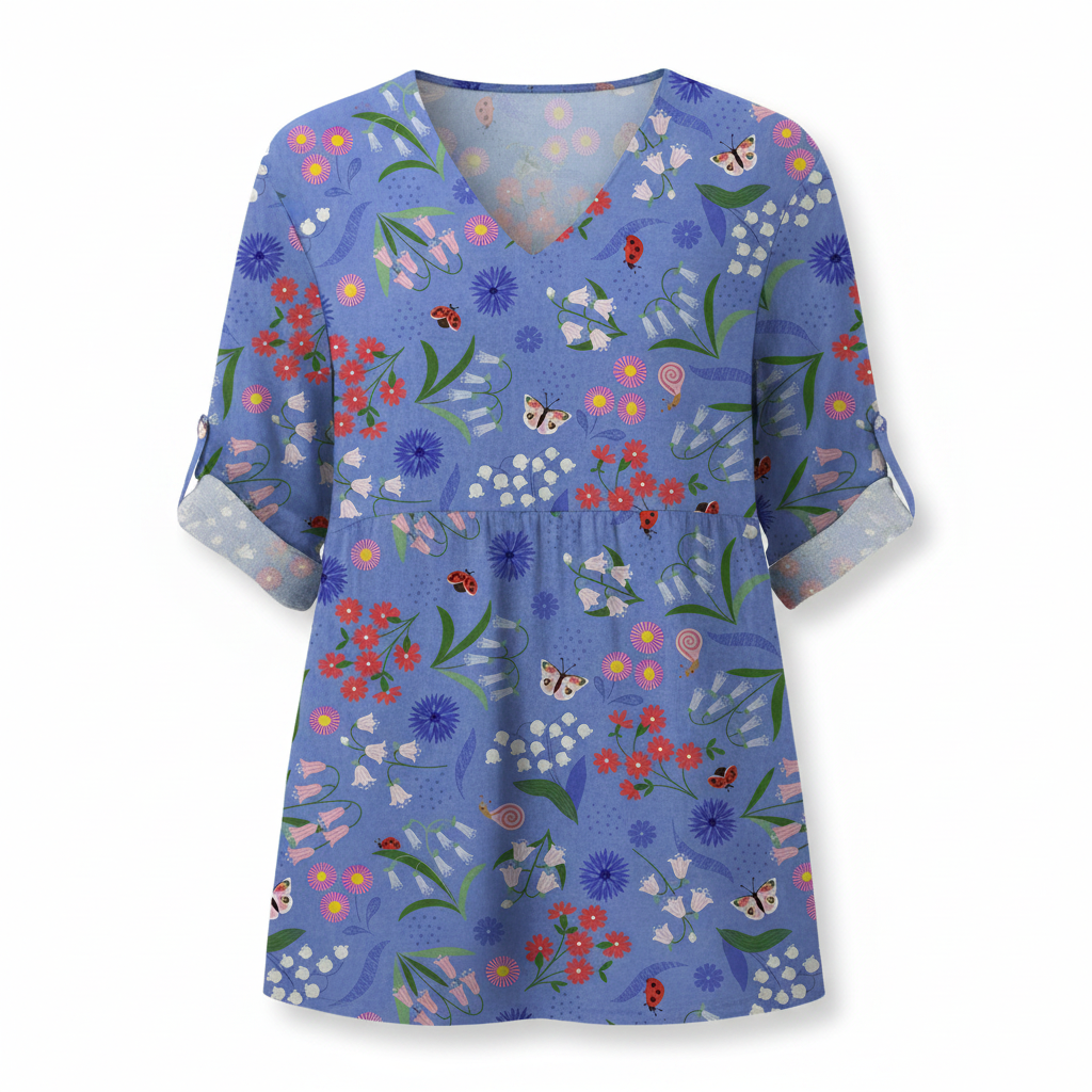 Amelie - Blusa larga con estampado