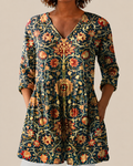 Liora - Blusa larga con estampado