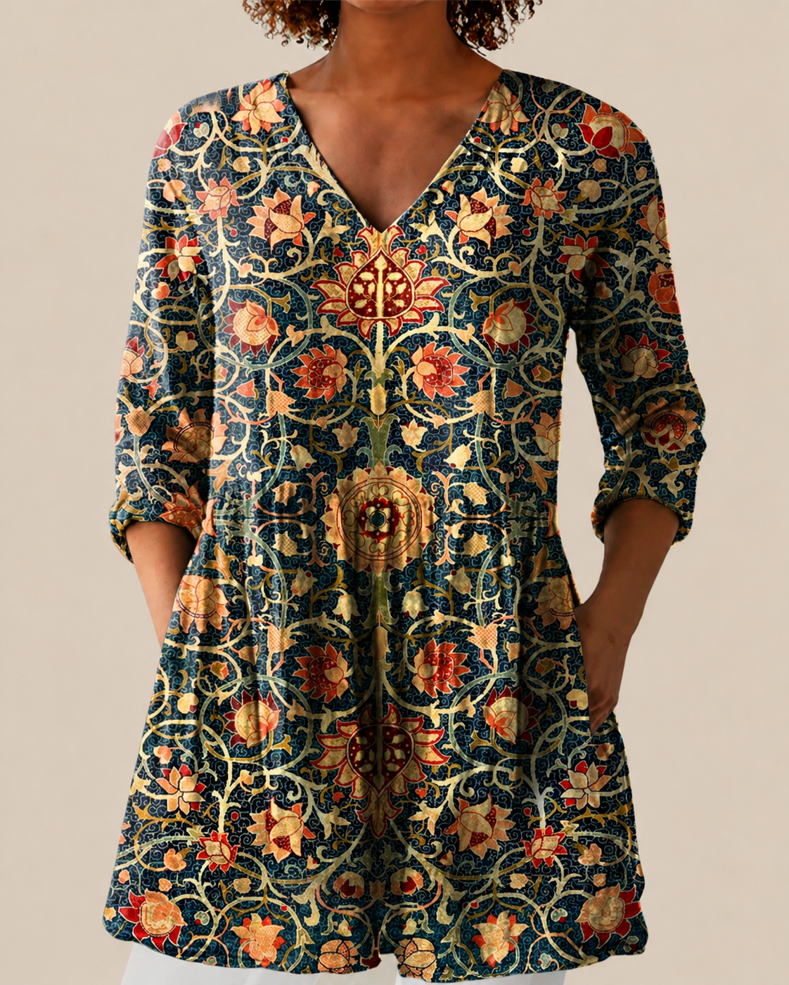 Liora - Blusa larga con estampado