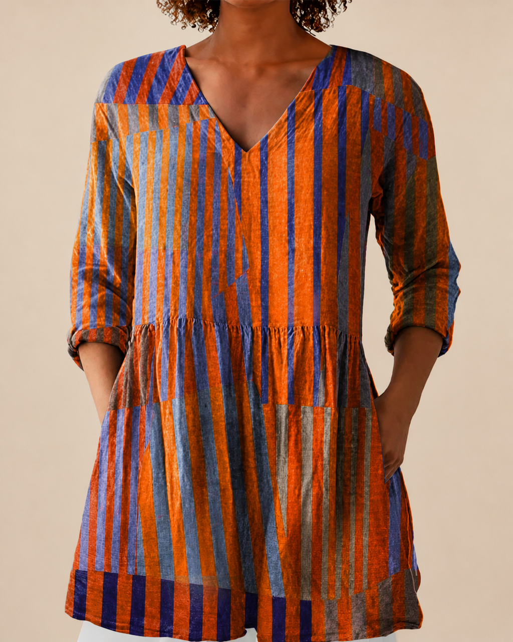 Elowen - Blusa larga con estampado