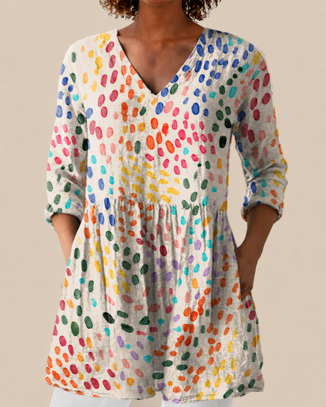 Noelle - Blusa larga con estampado