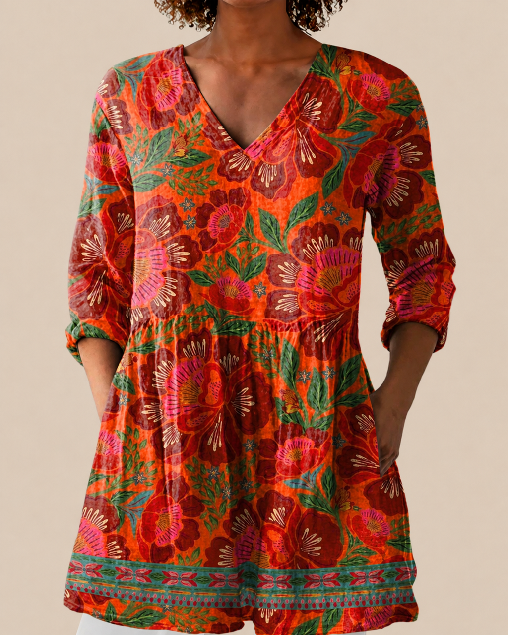 Kaia - Blusa larga con estampado