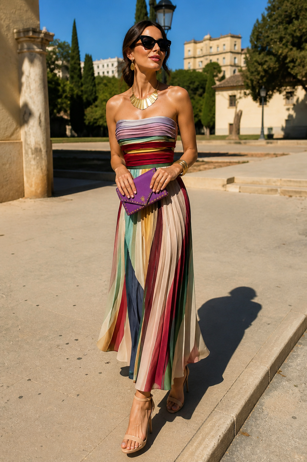 Evelyn - vestido largo elegante
