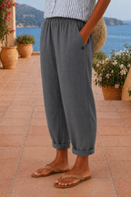 Maja - Pantalones de lino ligeros