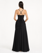Iris — Vestido Largo Drapeado