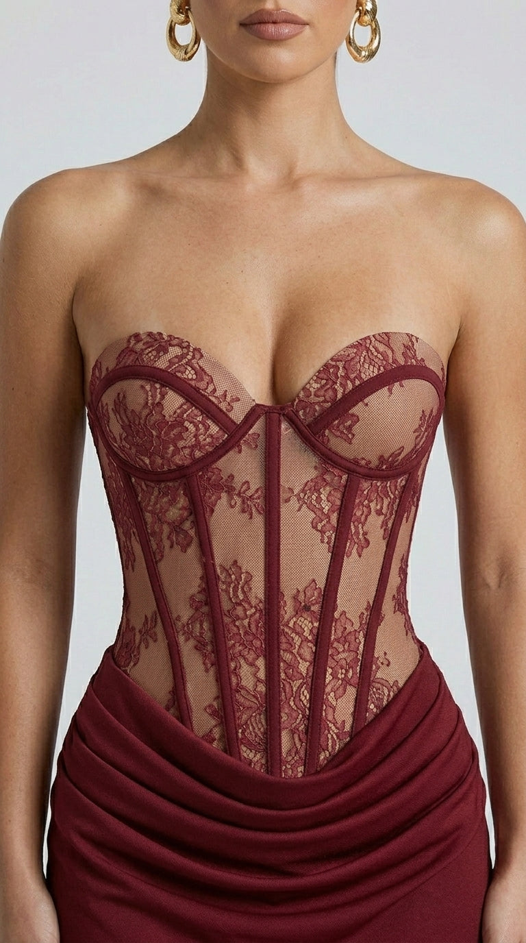 Valentina — Vestido Largo de Corsé