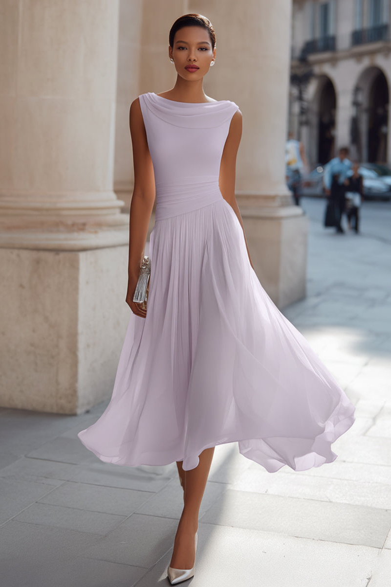 Emma — Vestido Midi Elegante de Ceremonia