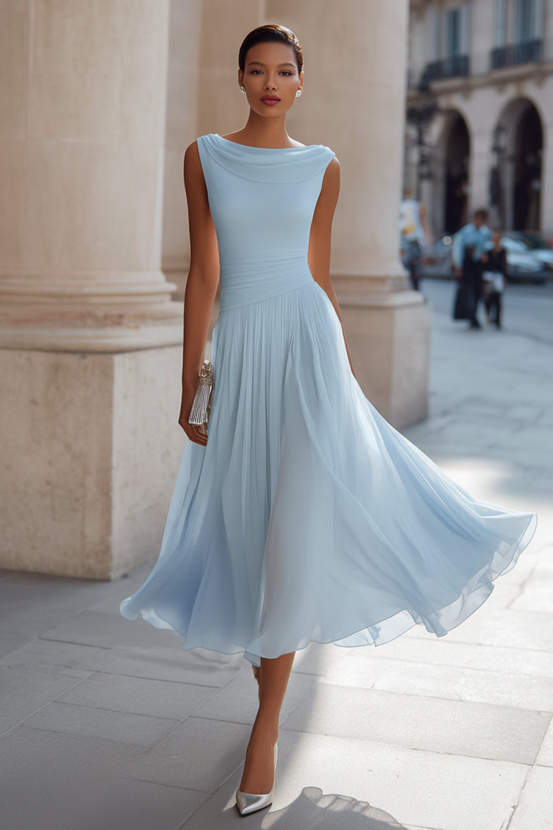 Emma — Vestido Midi Elegante de Ceremonia