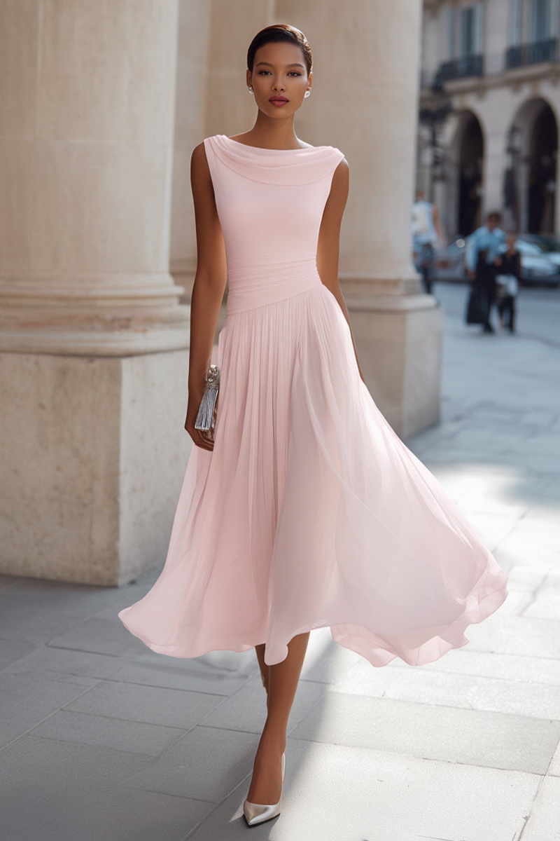 Emma — Vestido Midi Elegante de Ceremonia
