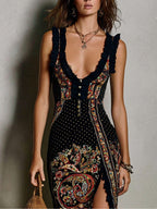 Fiora - Vestido largo de estilo boho