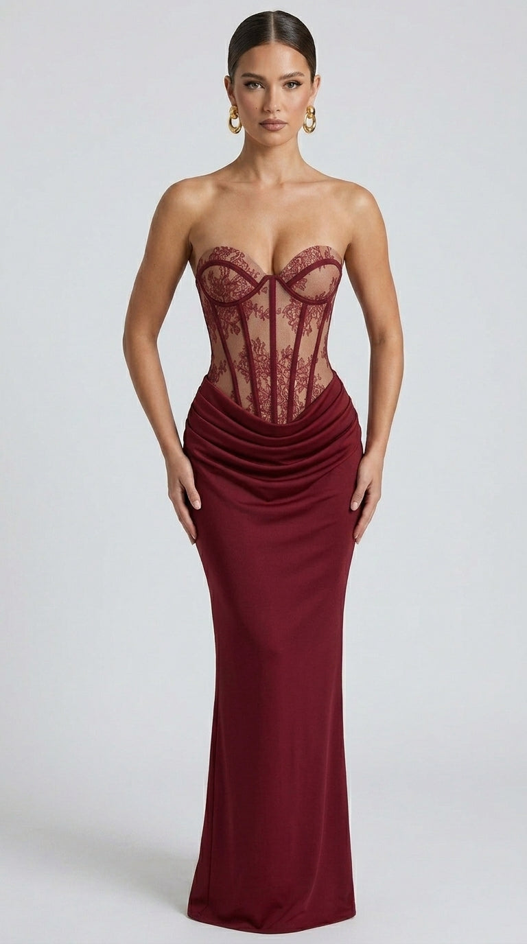 Valentina — Vestido Largo de Corsé