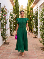 Selena - Vestido de Fiesta Plisado