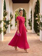 Selena - Vestido de Fiesta Plisado