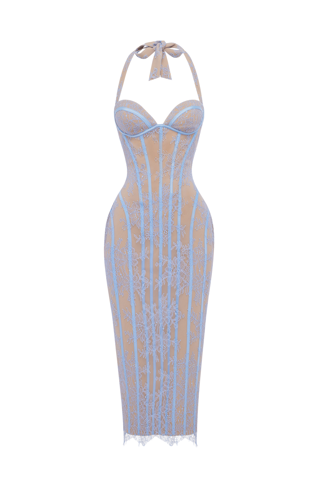 Rosa — Vestido Maxi con Corsé