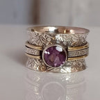 Anillo para meditación hecho de cristal de Bohemia