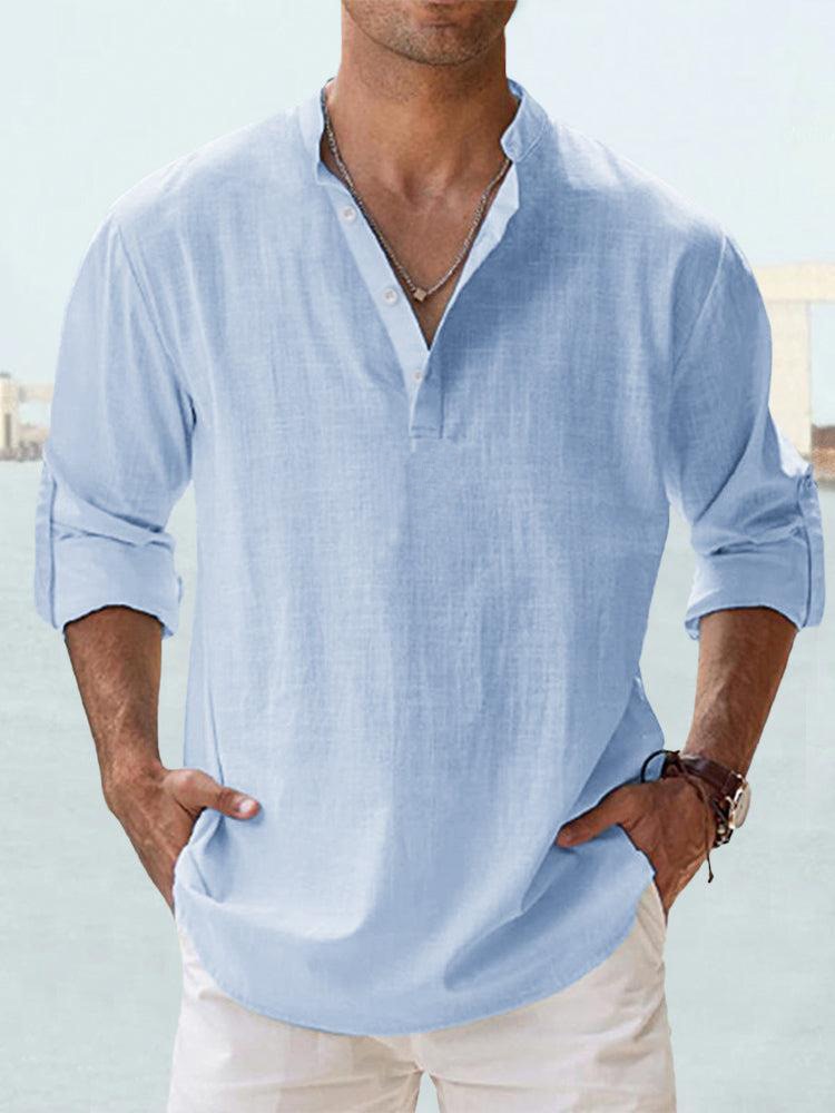 Cazel - Camisa de lino transpirable