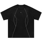 Nova — Camiseta Oversize Costuras Contraste