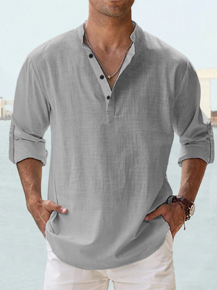 Cazel - Camisa de lino transpirable