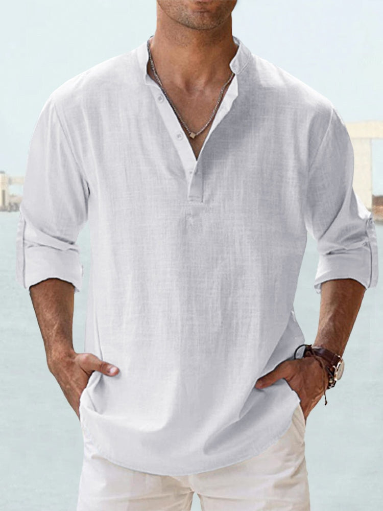 Cazel - Camisa de lino transpirable