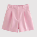 Nora — Shorts Talle Alto con Pinzas