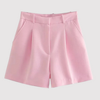 Nora — Shorts Talle Alto con Pinzas