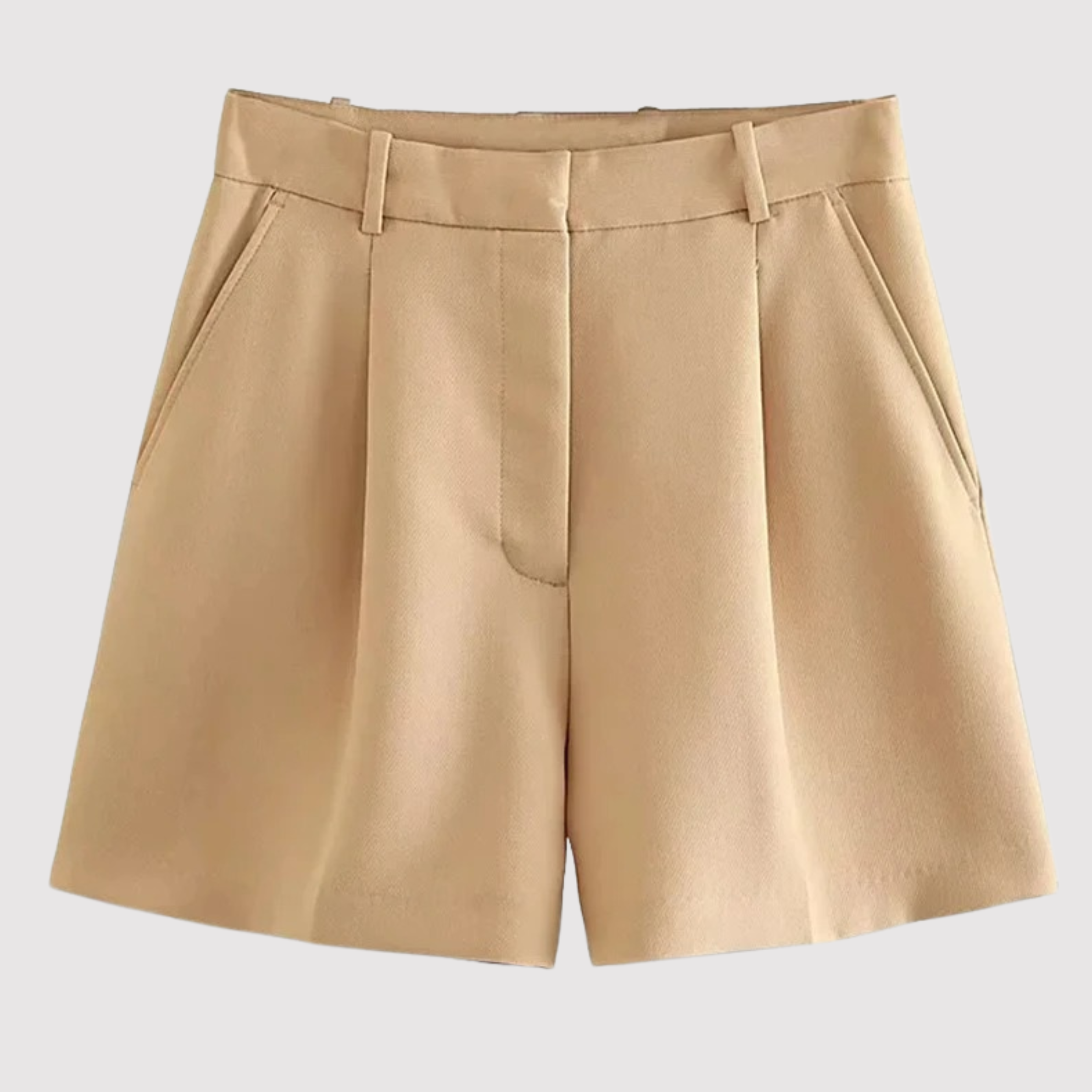 Nora — Shorts Talle Alto con Pinzas