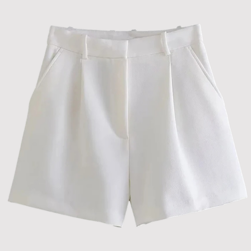 Nora — Shorts Talle Alto con Pinzas