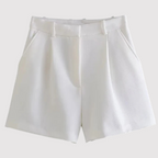 Nora — Shorts Talle Alto con Pinzas