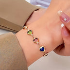 Pulsera única con forma de corazón
