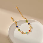 Pulsera única con forma de corazón