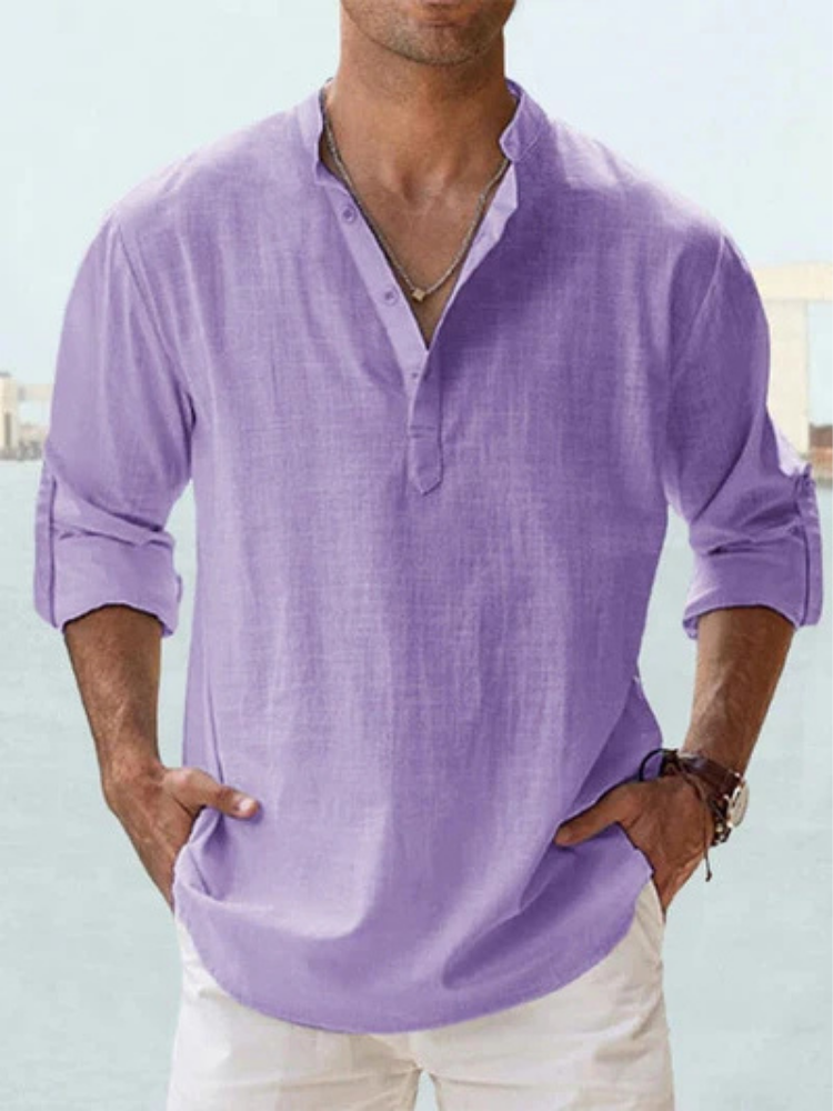 Cazel - Camisa de lino transpirable