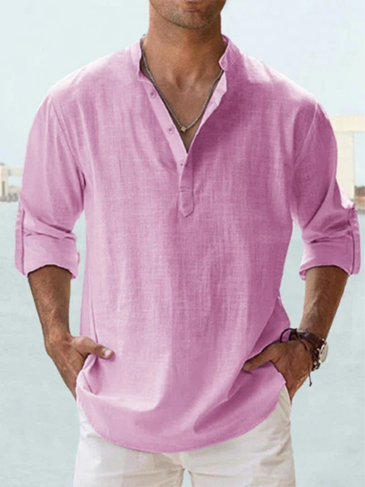 Cazel - Camisa de lino transpirable