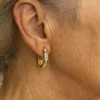 Pendientes vintage en oro y diamantes