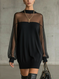 Amélie - Vestido corto negro