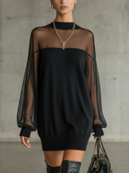 Amélie - Vestido corto negro
