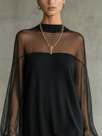 Amélie - Vestido corto negro