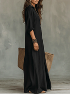 Soline - Vestido Largo Negro