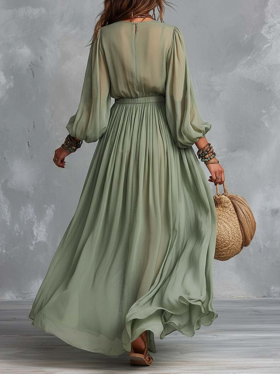 Élodine - Vestido Maxi Bohemio