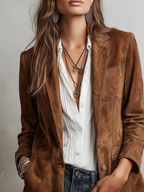Cristina — Blazer Vintage Marrón