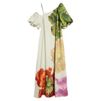 Melodija - vestidos maxi asimétricos con flores