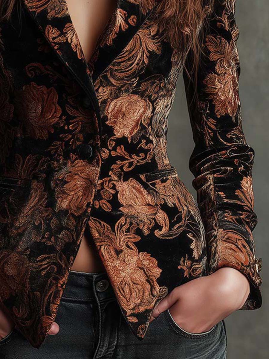 Celeste — Blazer con Estampado Floral