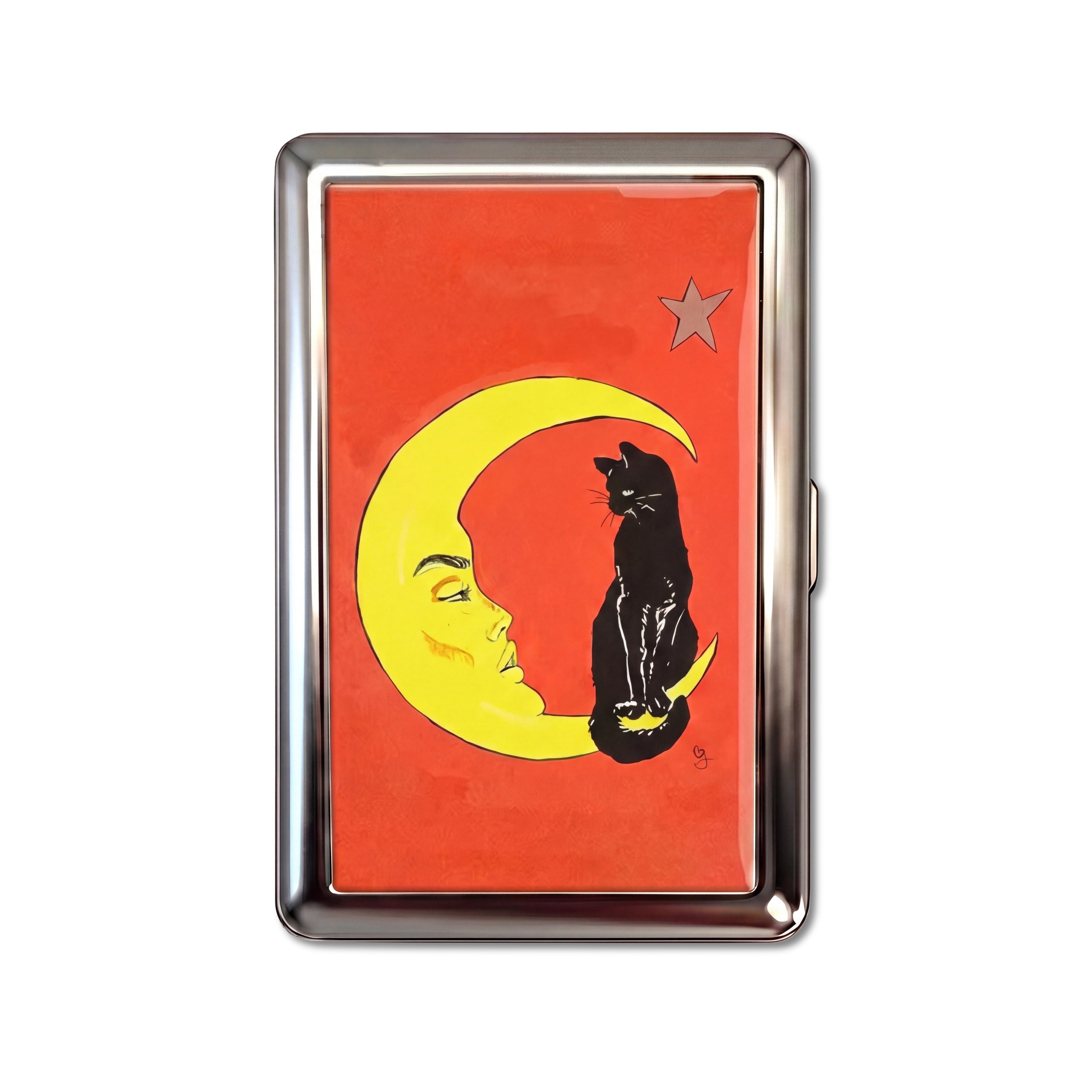 Gato y Luna — Cartera de Lata