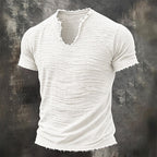 Alex — Camiseta Vintage con Cuello en V