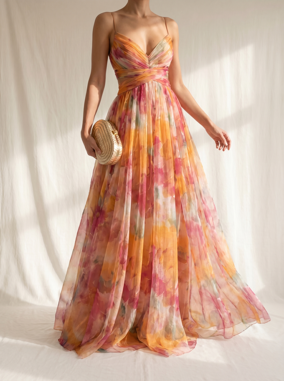 Giselle - vestido largo con estampado floral