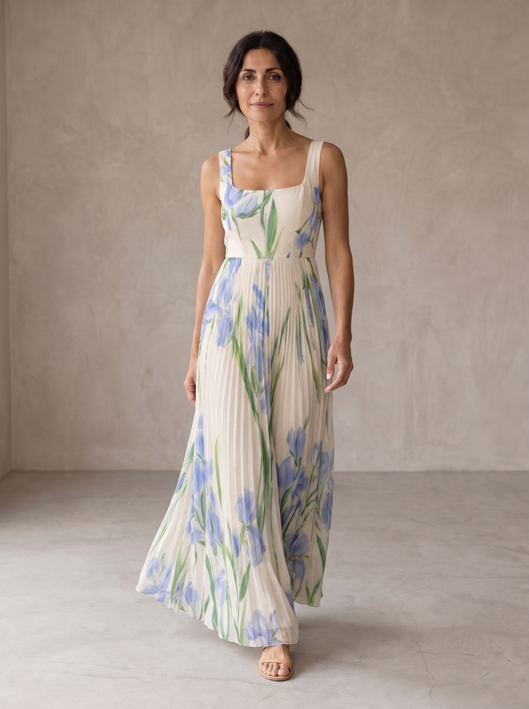 Oriah - Vestido largo con estampado floral