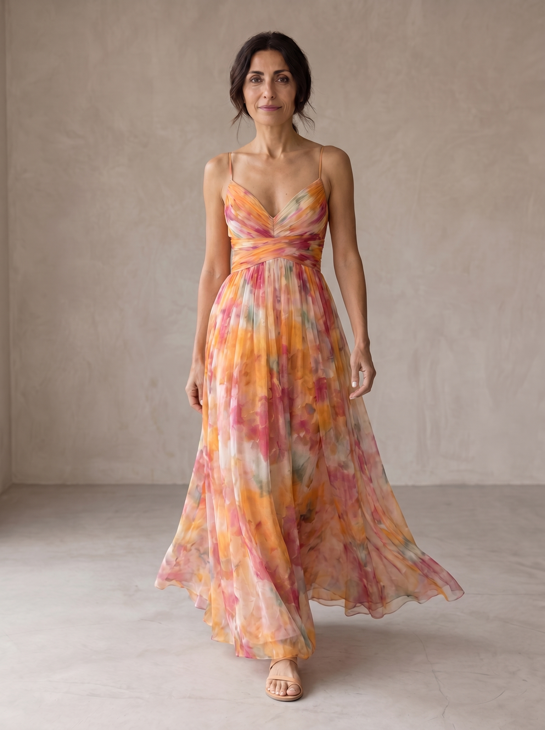 Giselle - vestido largo con estampado floral
