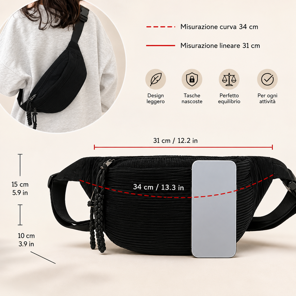 Petra - Bolso de hombro de terciopelo