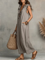 Camélia - Vestido largo de estilo bohemio