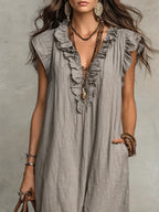 Camélia - Vestido largo de estilo bohemio